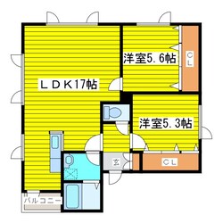 環状通東駅 徒歩7分 2階の物件間取画像